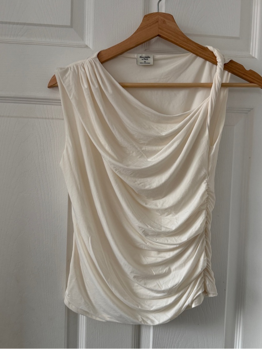 Abercrombie & Fitch Ivory Draped top